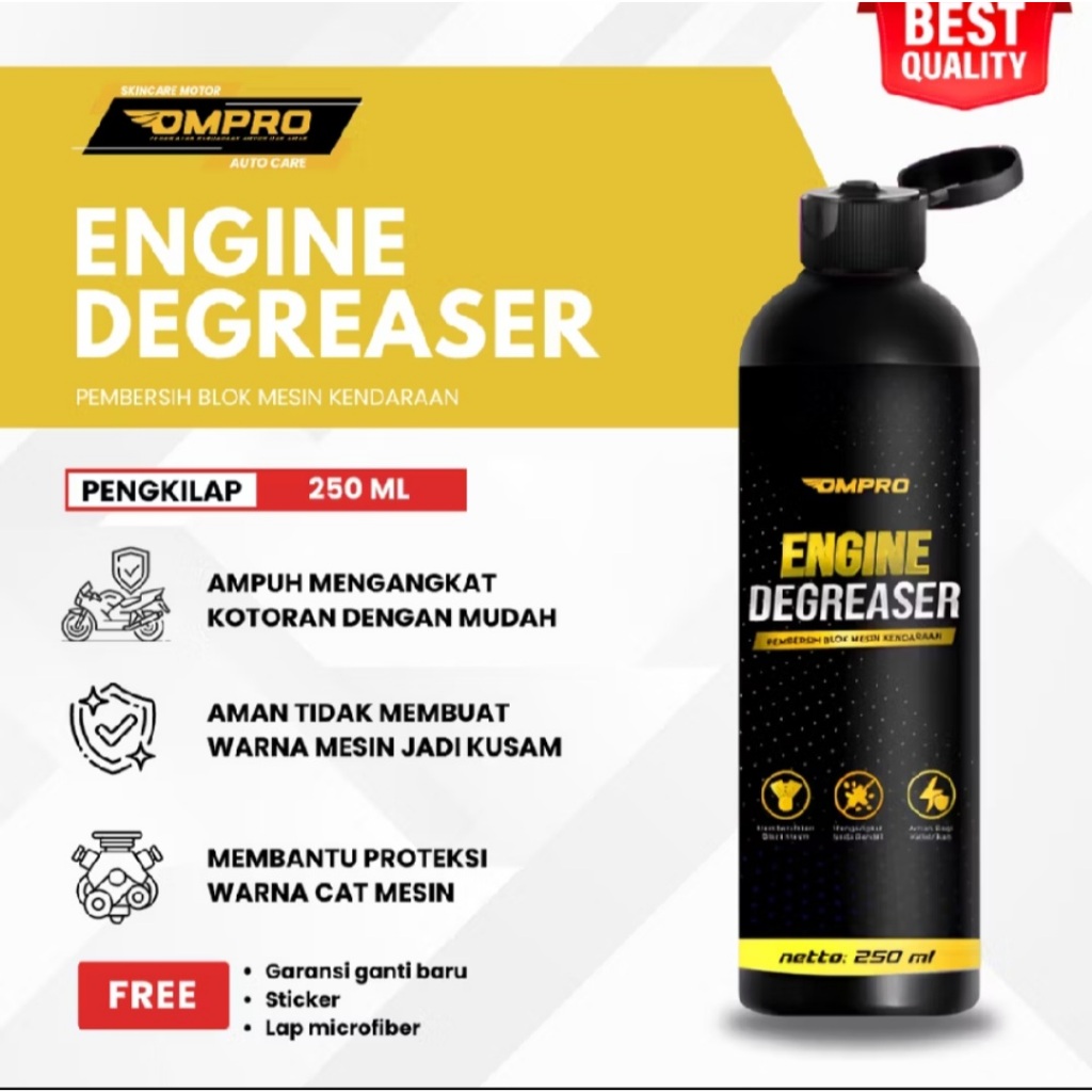 Ompro Engine Degreaser Pembersih Mesin Motor Cairan Pembersih Kerak Mesin Motor 250Ml Pembersih Mesi