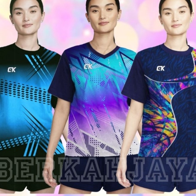 Terbaik COD Baju  Setelan Olahraga Wanita Dewasa Jumbo 1Set Baju Jersey Olahraga Wanita Premium Baju