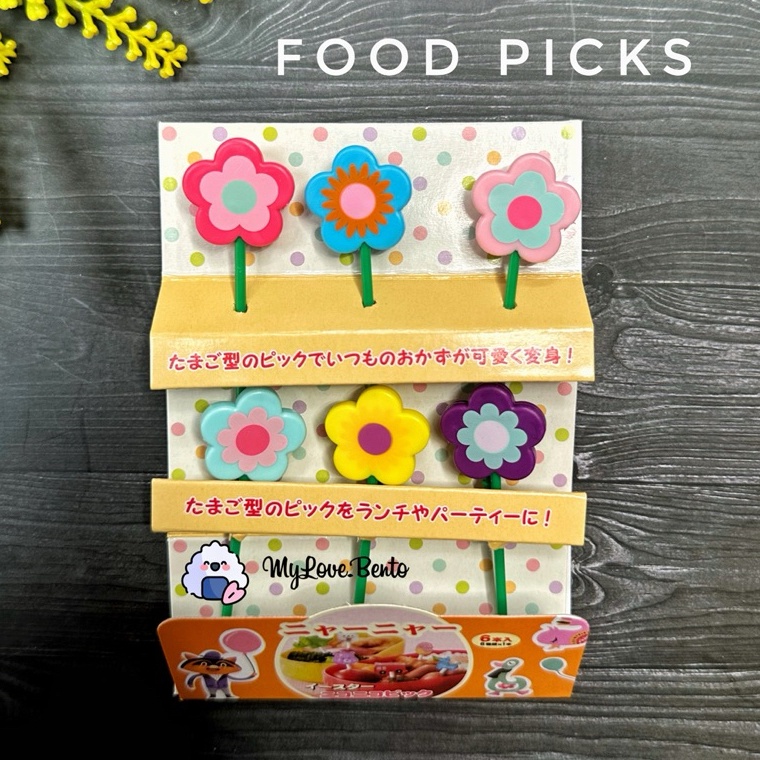 Tusukan Bento Gau Buah Bunga Flower Food Picks Bento Tools