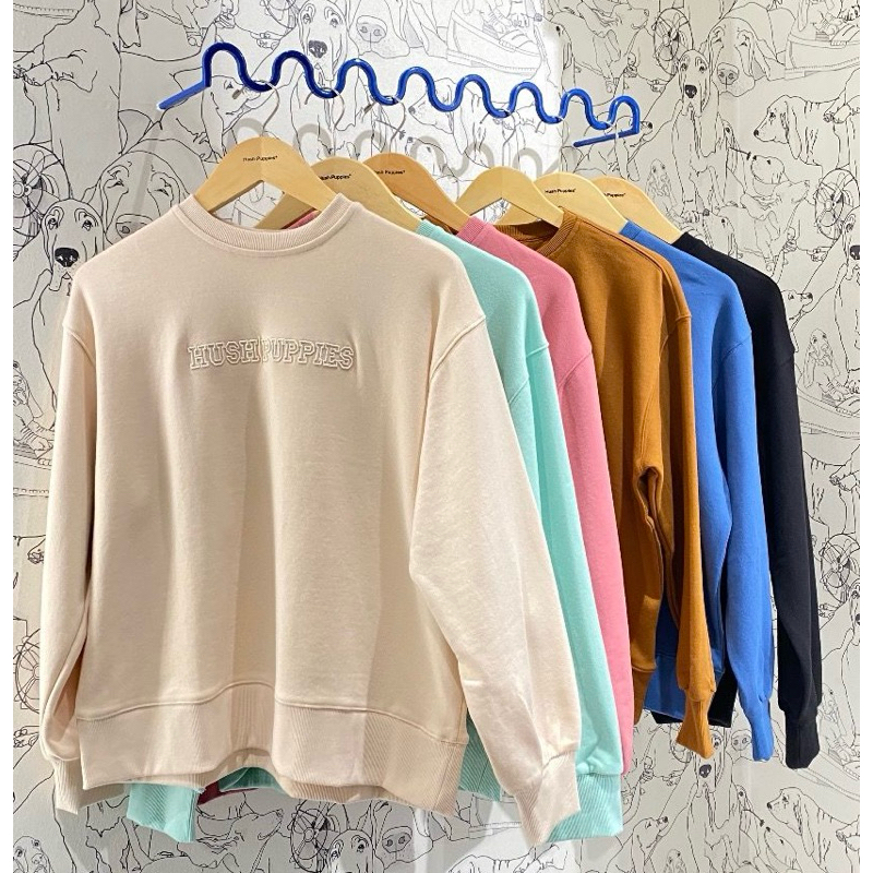 sweatshirt wanita hush puppies sale  original store (jastip)
