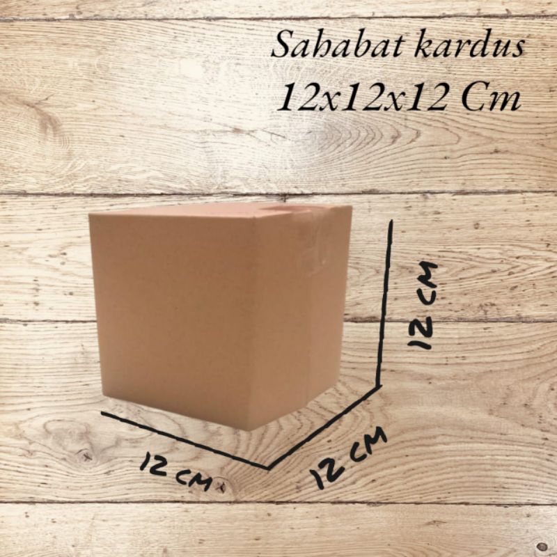 

kardus box Ukuran 12x12x12 cm single wall polos