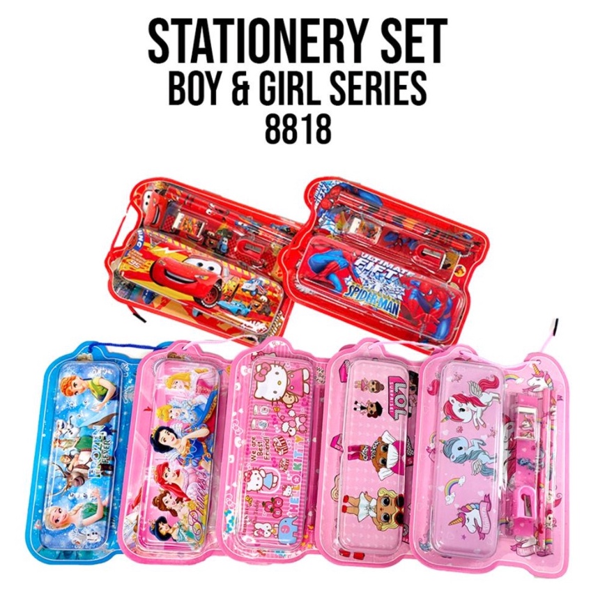 

Spesial Price Stationery set Alat tulis set Paket alat tulis Stationery set fancy 8818 Komplet Plus Kaleng