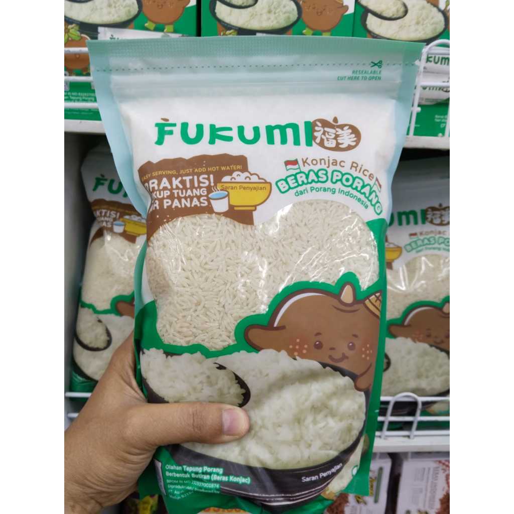

FUKUMI Beras Porang 1 Pouch / Shirataki / Konjac Rice
