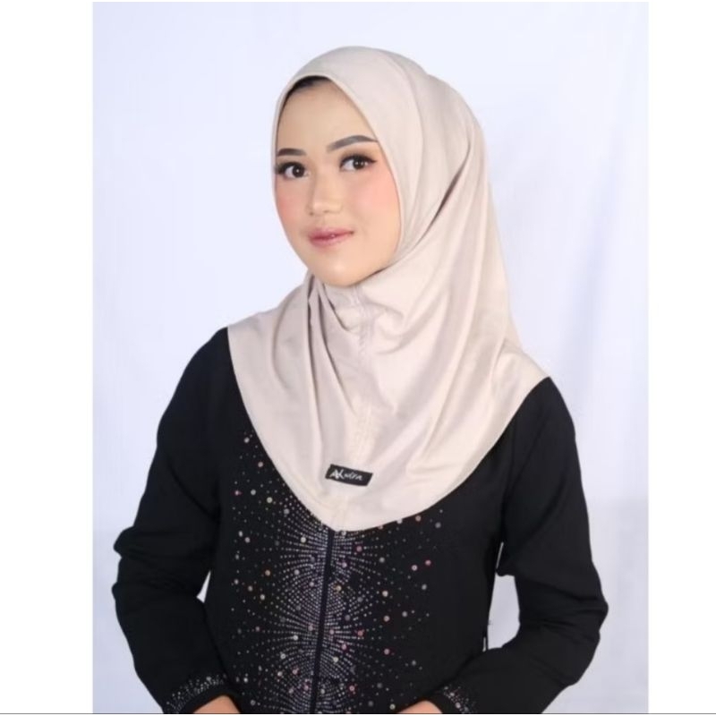 Bergo Hamidah jersey S Bergo Al wira hijab sportJersey premium