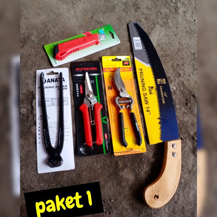 Diskon Belanja  paket alat bonsai cutter  gergaji lancip prohex  gunting dahan  gunting pruning vipe