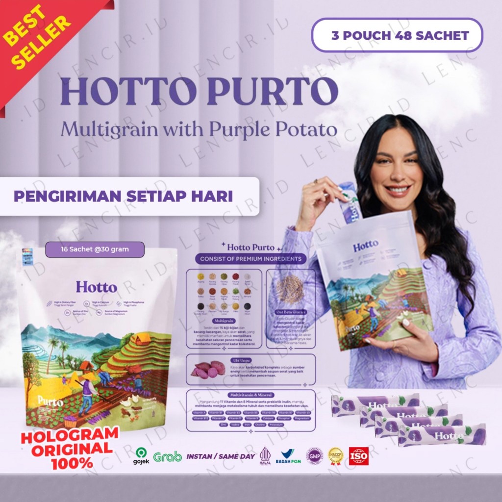 

Hotto Purto Kemasan baru ada hologram Original 100% ( Promo 3 pouch )