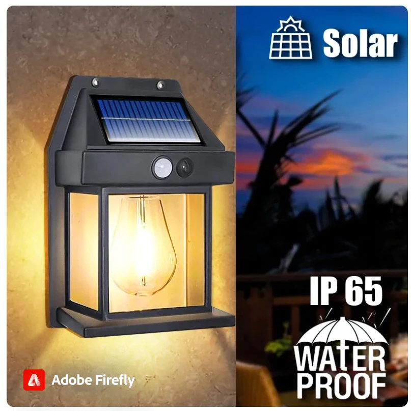 LAMPU DINDING SOLAR PANEL / LAMPU DINDING TENAGA SURYA / LED EMERGENCY/ LAMPU TAMAN