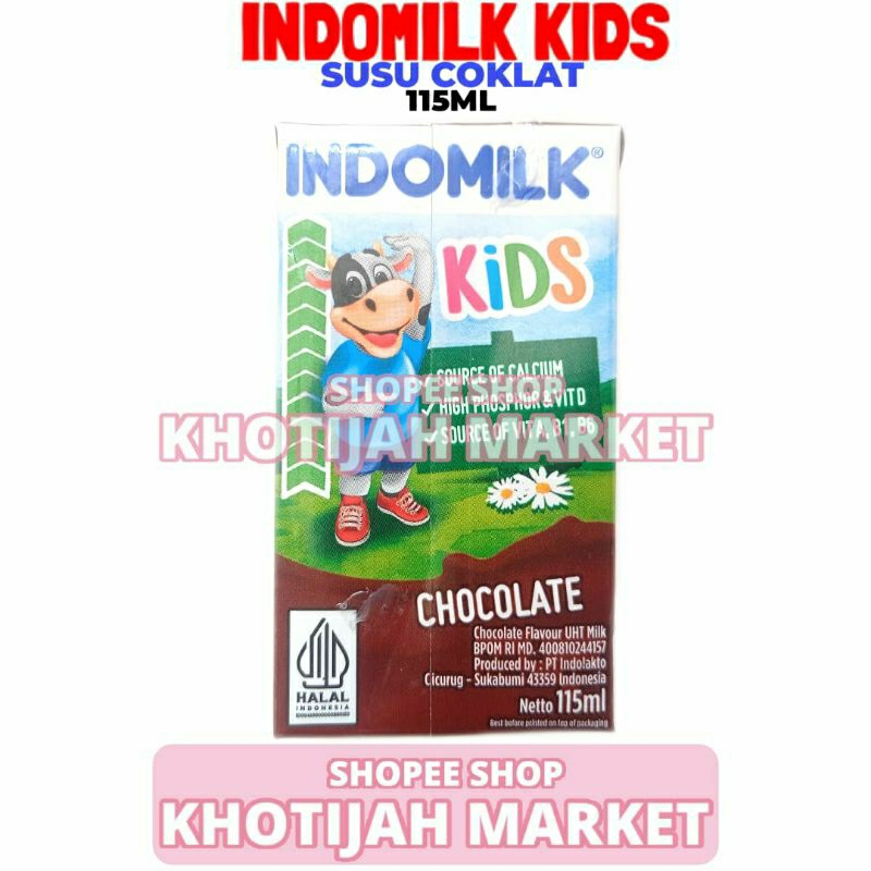 

Indomilk Kids Susu Rasa Coklat 115 ML