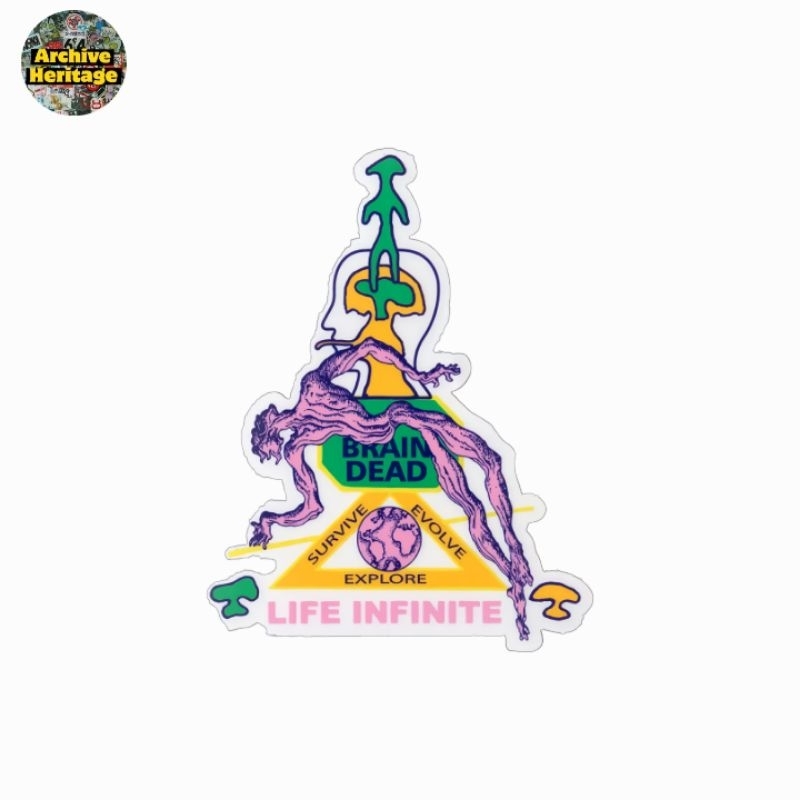 

sticker Brain Dead Life Infinite graphics clothing brand streetwear stiker