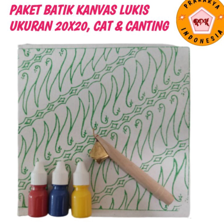 

Kejutan Promo Paket kanvas lukis 2x2 dengan motif Batik