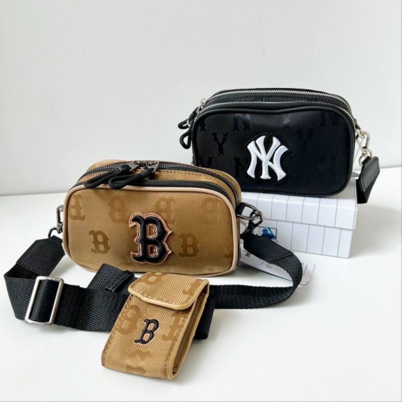 Tas selempang ny mlb hitam coklat
