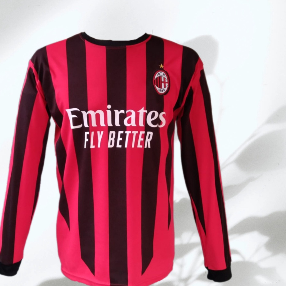 Wow ATASAN BAJU BOLA DEWASA LENGAN PANJANG AC MILAN DARI UKURAN LXLJERSEY  BISA CODSEINDONESIA