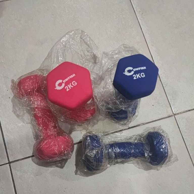Murah Terkeren Barbel Speeds Neoprene LX 123 2KG Dumbell Vinyl Speeds 2kg LX 123 barbel 2kg cowfish