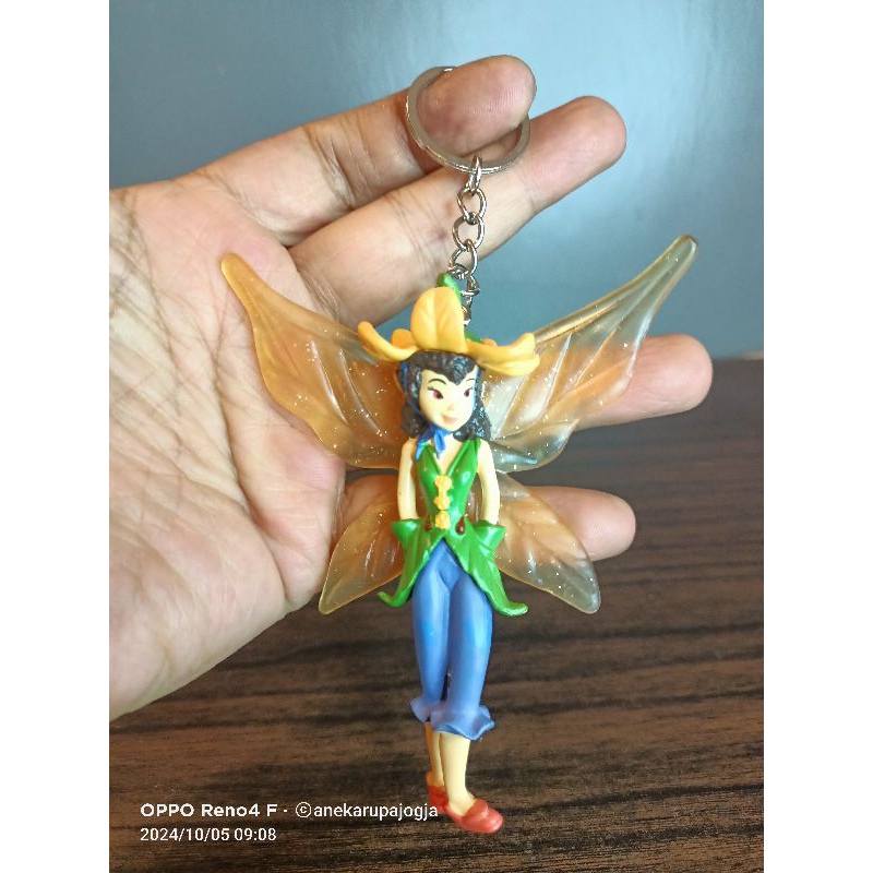 gantungan kunci tinkerbell lily periwinkle disney rare