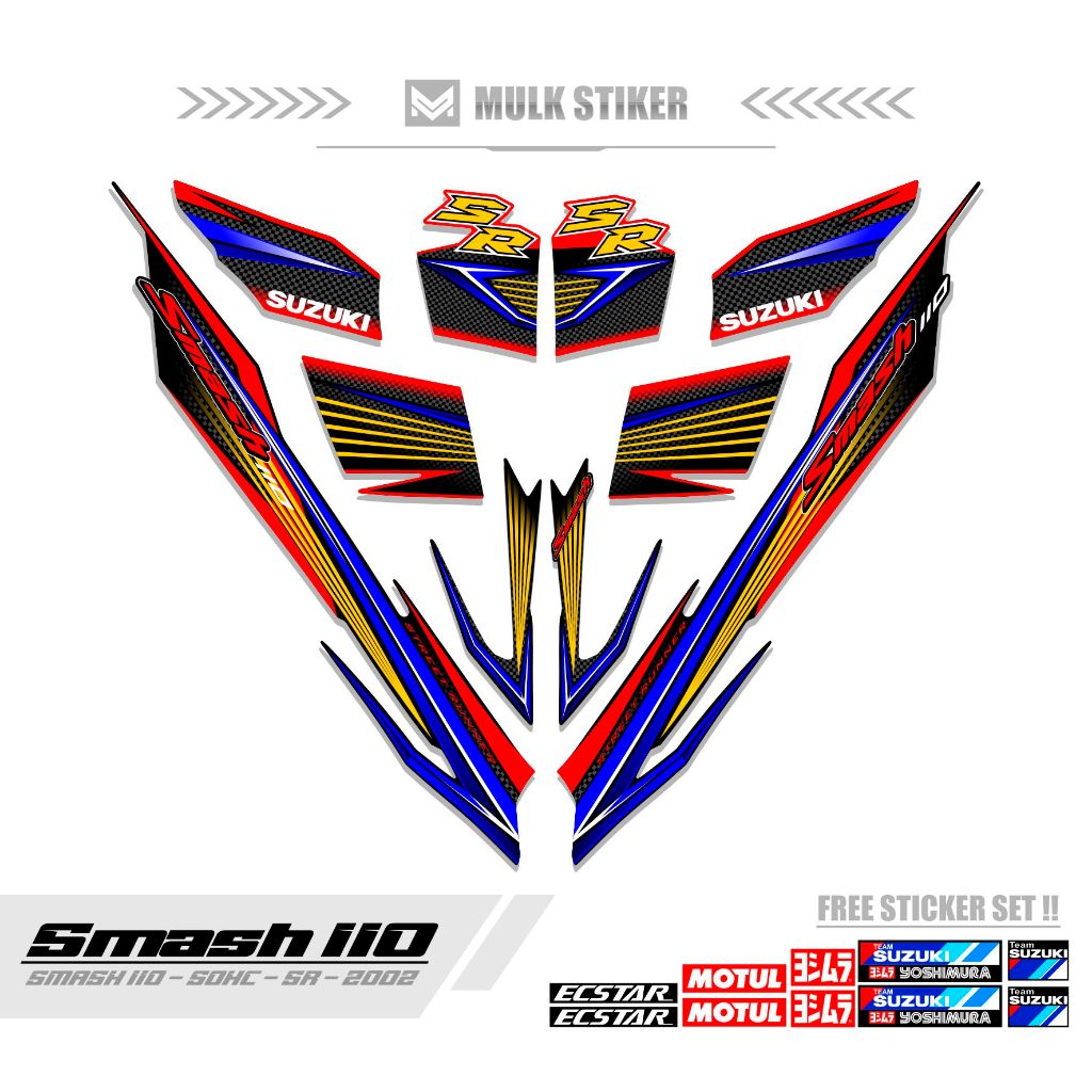 STRIPING SMASH 110 R  / MTF 13 / STICKER SMASH 2002 / SETIKER SR / STIKER / STREPING / STIPING / SET