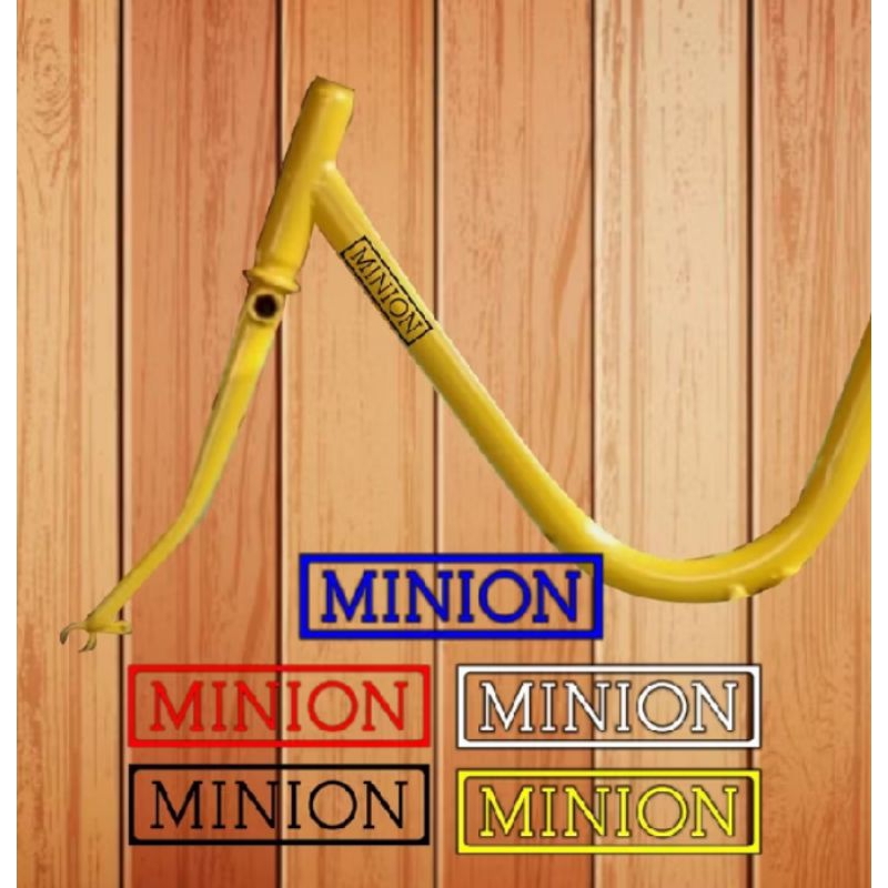 Cutting Sticker Sepeda Minion Stiker Sepeda Mini