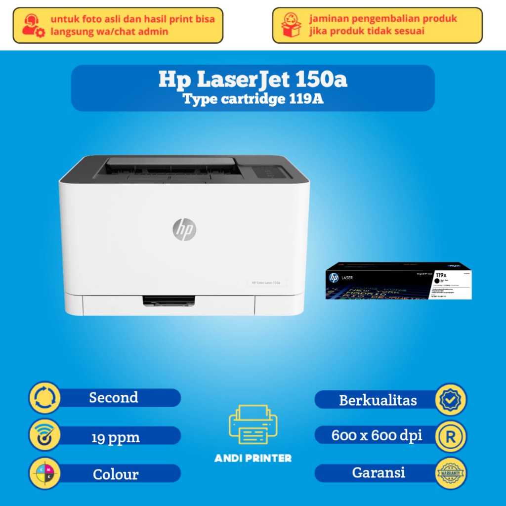 Printer Color HP LaserJet 150a | Printer Laser Color Bergaransi
