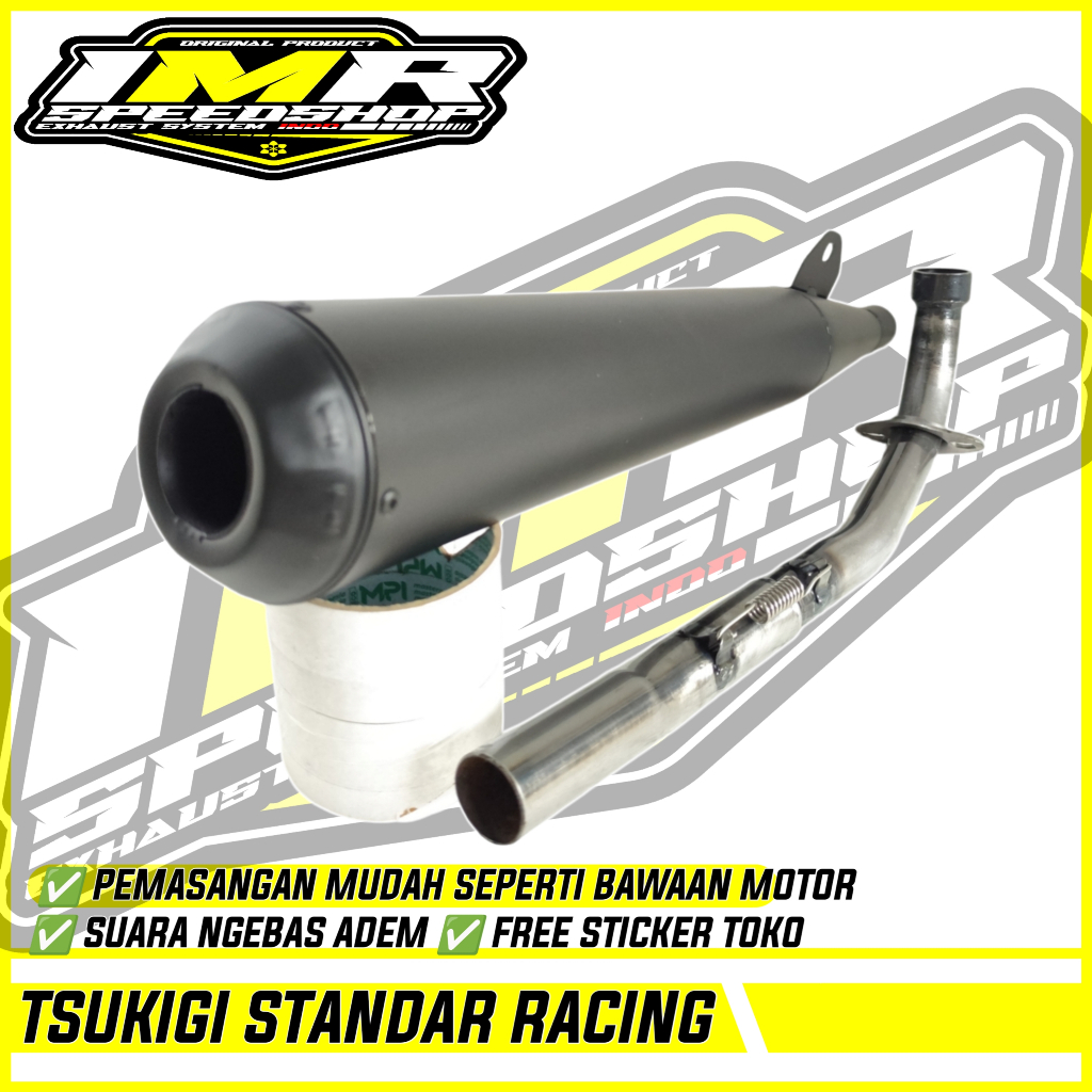 KNALPOT TSUKIGI STANDAR RACING ASTREA GRAND PRIMA STAR IMPRESSA LEGENDA C70 Dll
