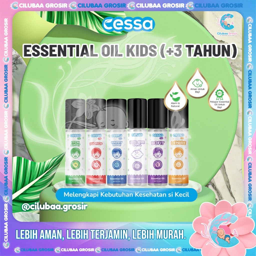 CESSA ESSENTIAL OIL KIDS (+3 TAHUN) 8mL || CESSA KIDS Fedrop || Happy Nose || Lenire || Itch Away da