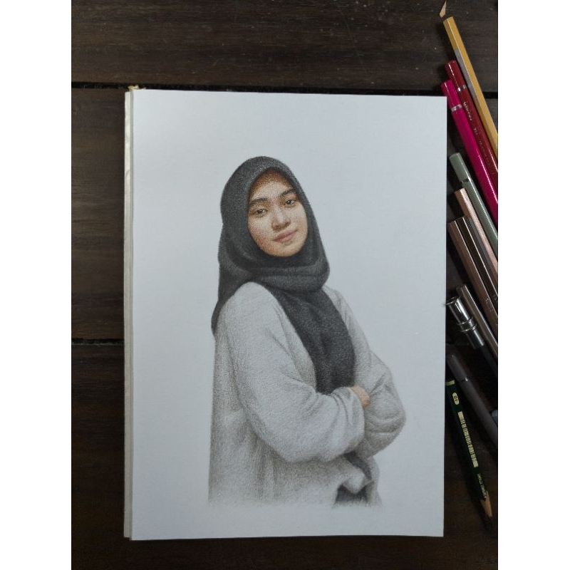 

Sketsa Gambar 1 Wajah Ukuran A4 Berwarna