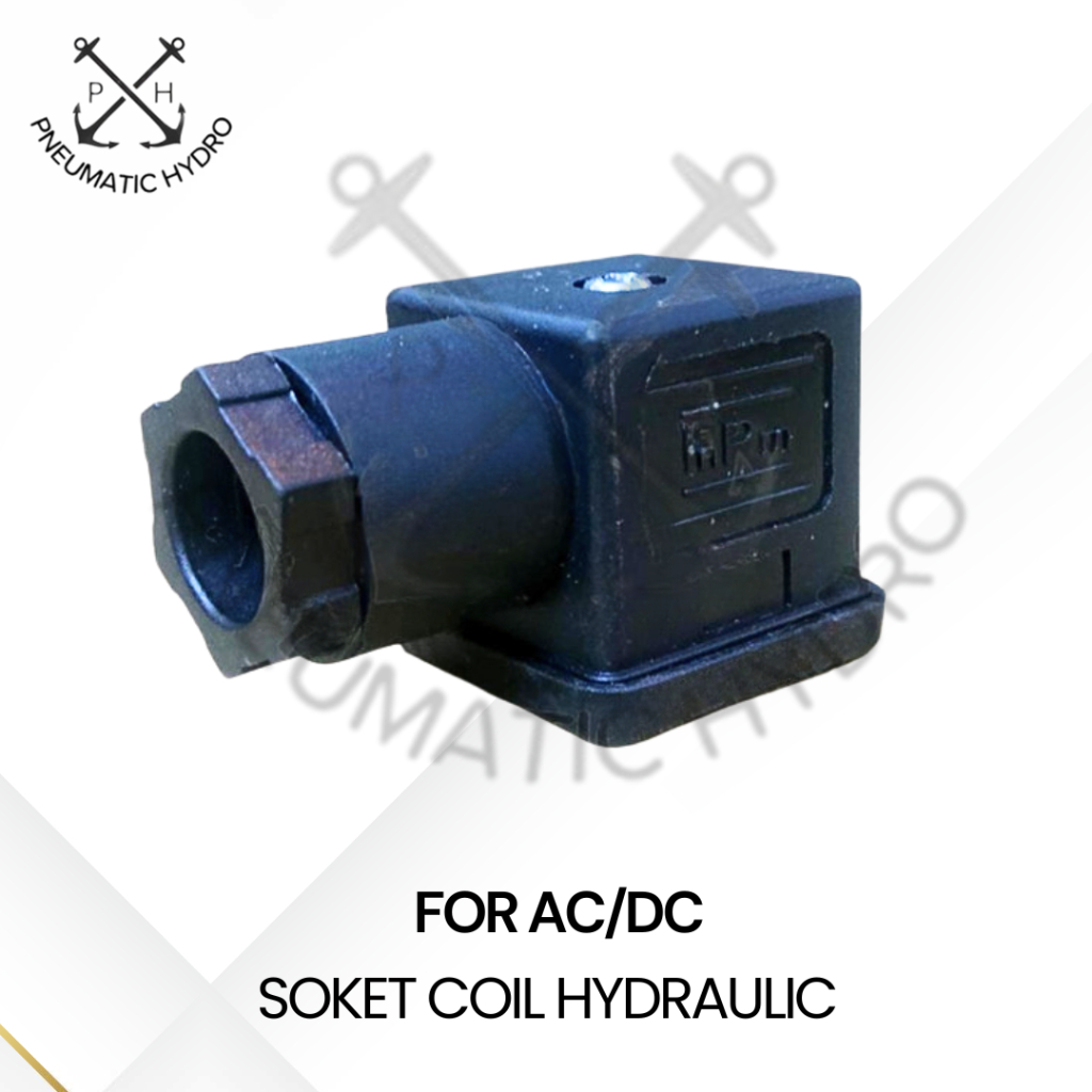 Soket COIL HYD./ DIN PLUG kaki 3 AC/DC