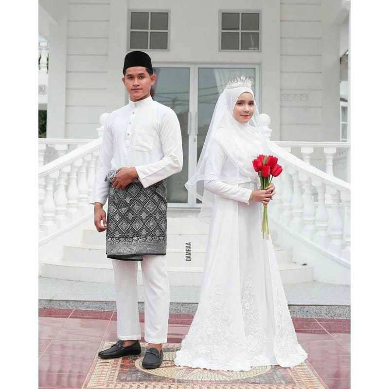 Setelan Baju Melayu Pria Akad Nikah