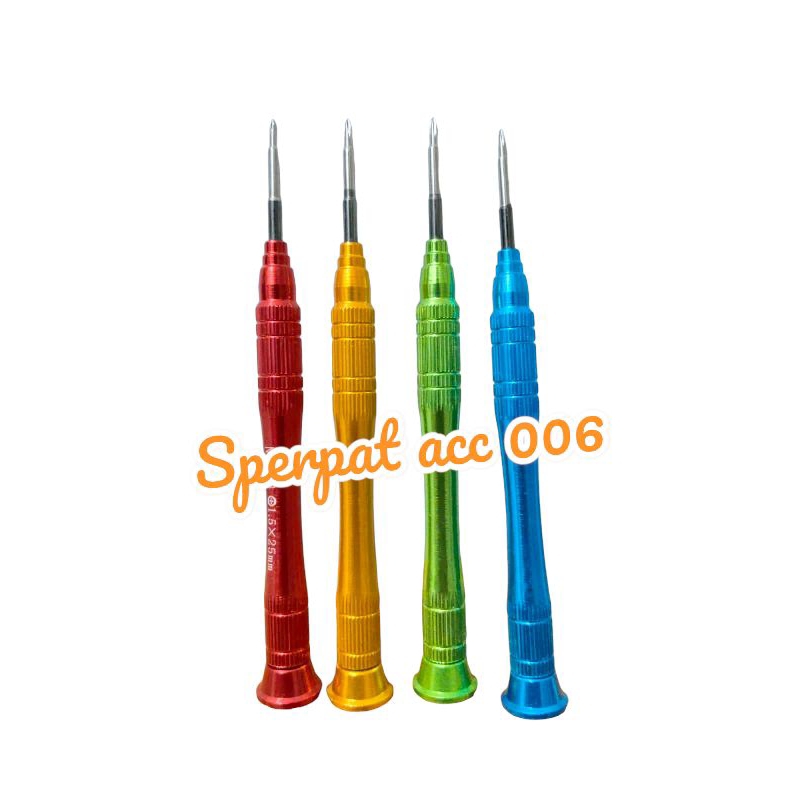 OBENG SET MINI + OBENG PLUS 1,5 × 25MM OBENG PEMBUKA COVER HP ALAT SERVICE HP
