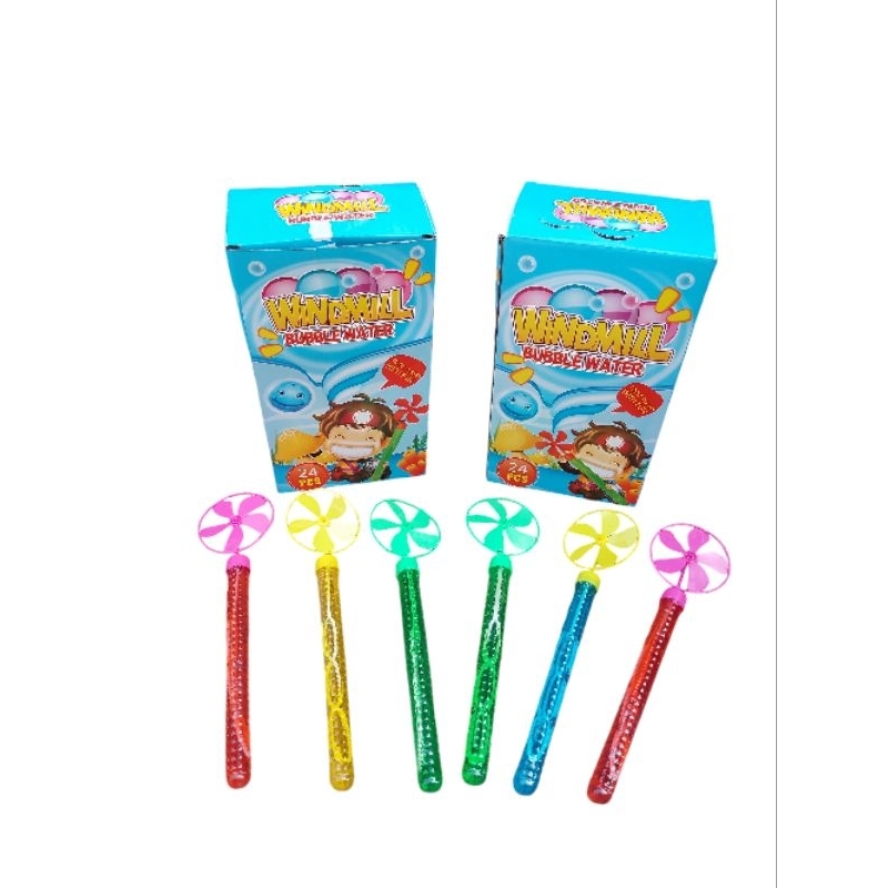 1 DUS ( 24 X 12 ) Mainan sabun tiup balon mainan anak bubble sabun stick kincir | JUMBO
