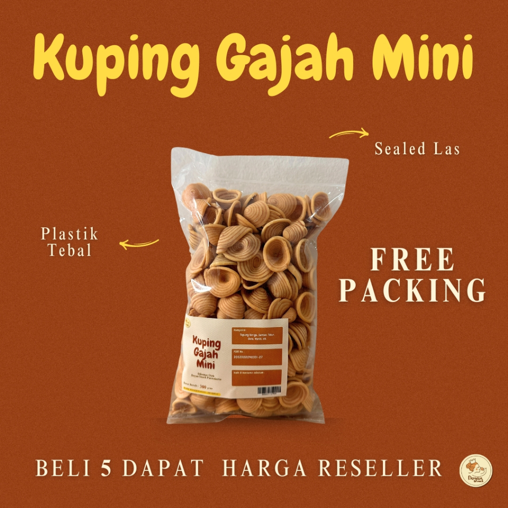 

KUPING GAJAH MINI PACK / CONTONG MINI