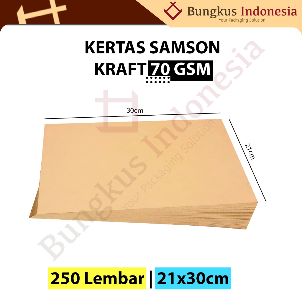 

Kertas Samson A4 21x30cm / Kertas Bungkus