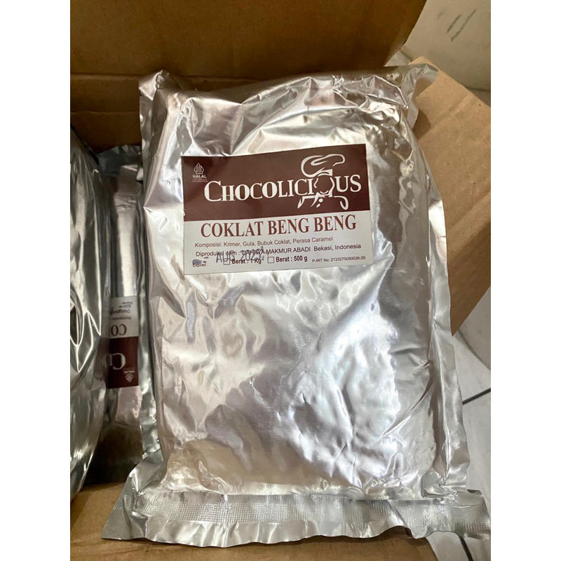 

BUBUK MINUMAN CHOCO BENG BENG MERK CHOCOLICIOUS 500gr
