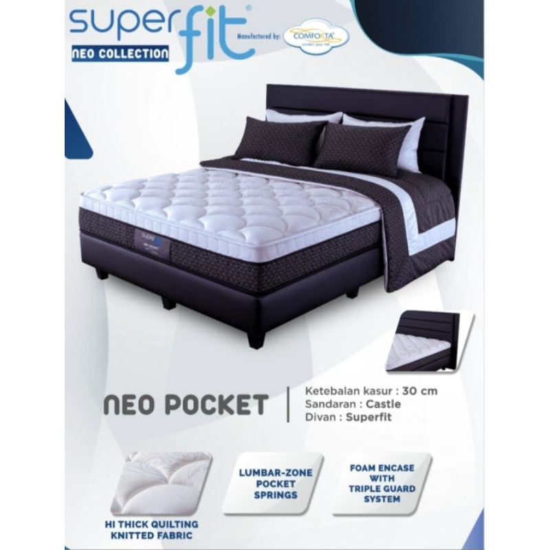 Springbed COMFORTA 180X200 SUPERFIT NEO POKET kasur Premium