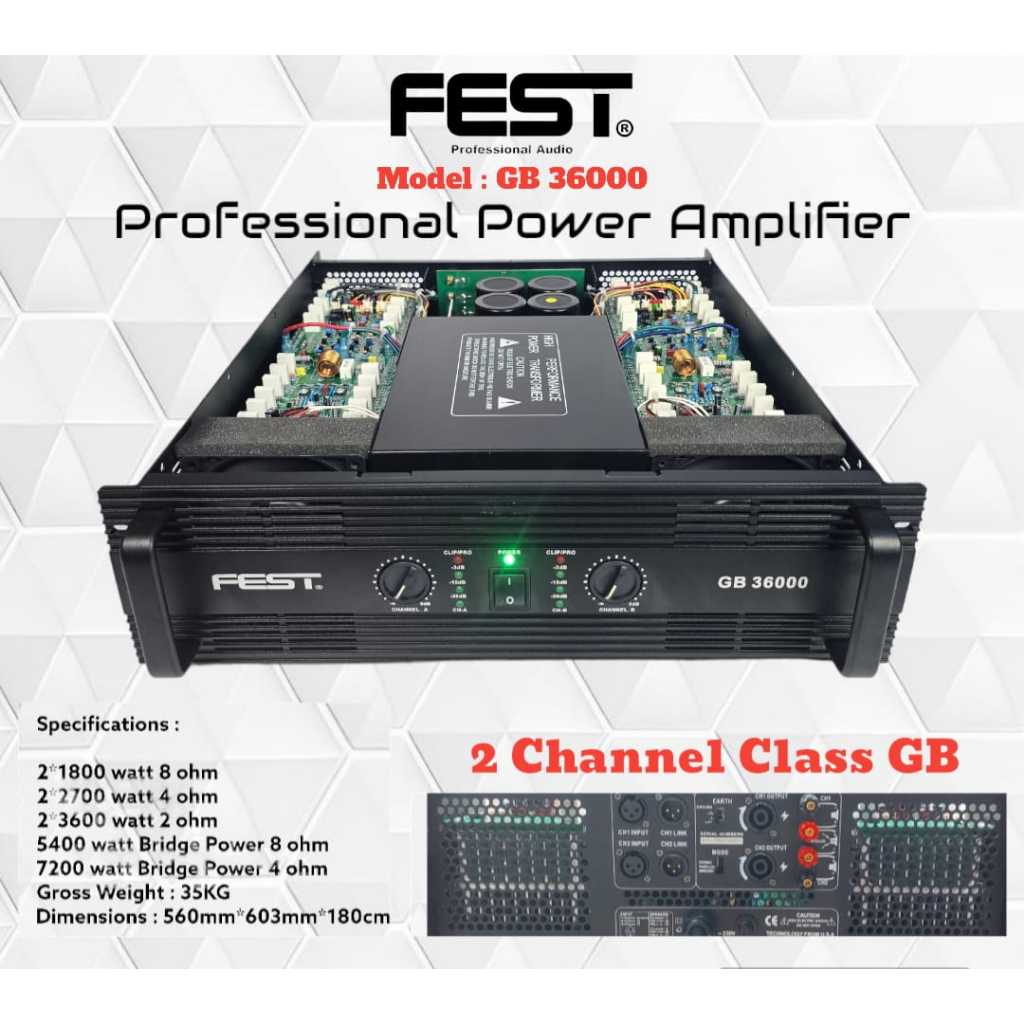 Power FEST GB 36000 Original Amplifier Fest GB36000