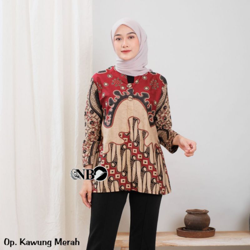 blus batik wanita premium
