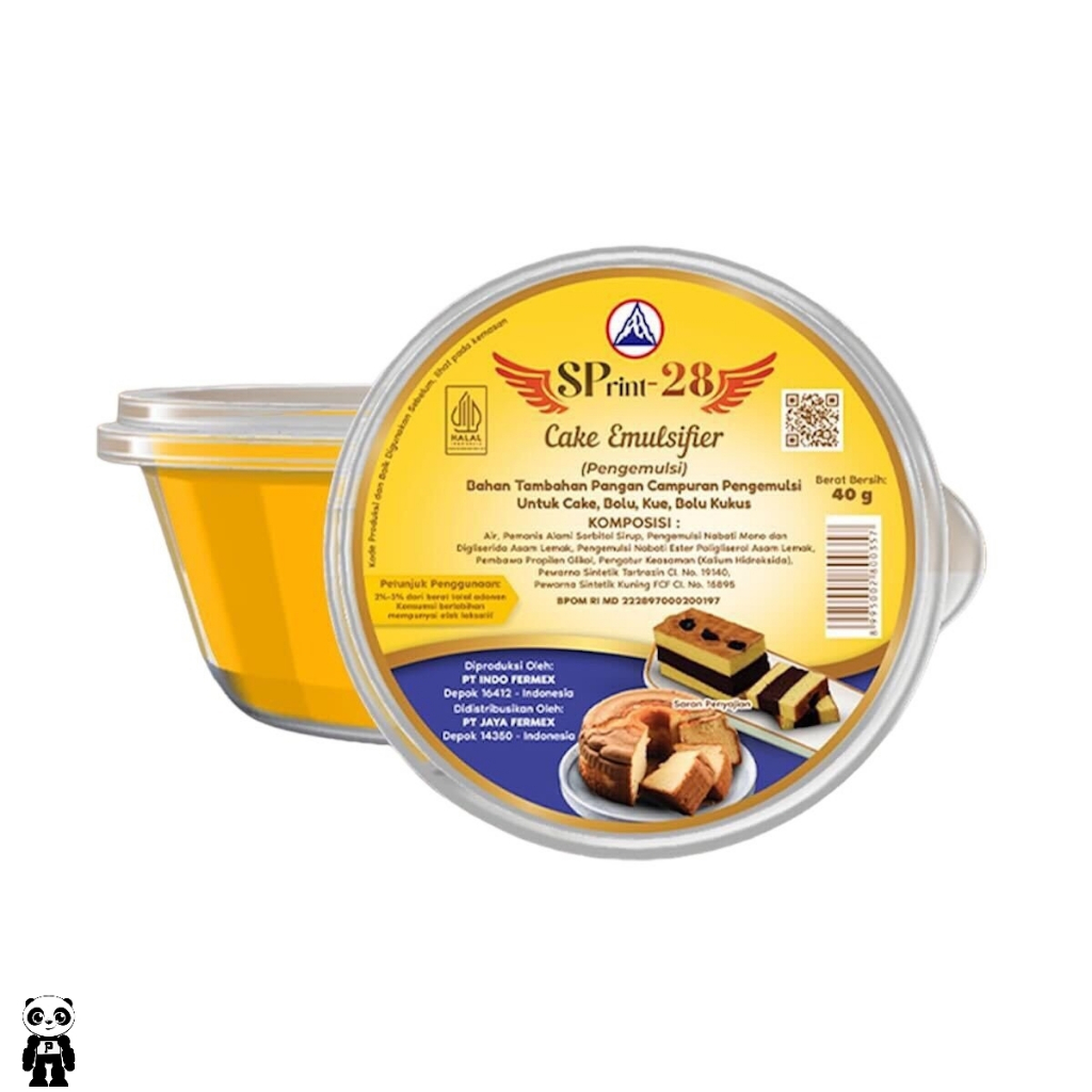 

SPrint-28 Cake Emulsifier 40g SP Pengembang Kue dan Bolu