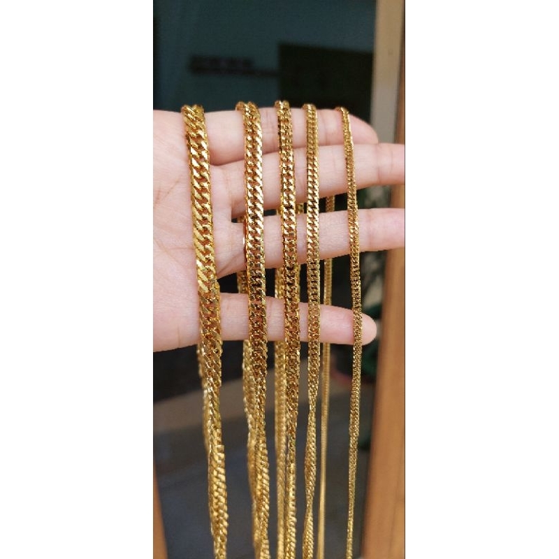 Kalung rantai titanium panjang 60cm