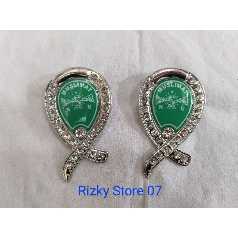 pin Muslimat NU, pin bros logo muslimat NU