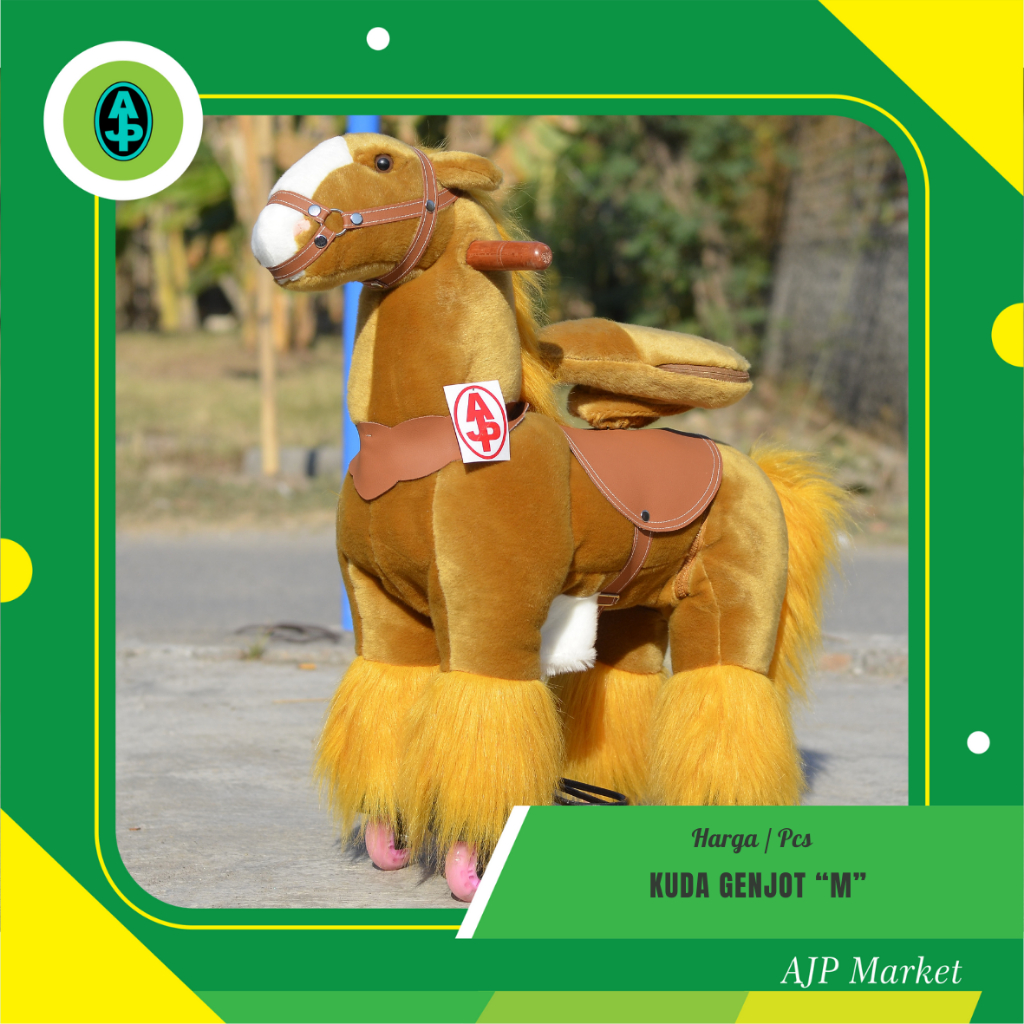 Kuda kudaan kuda genjot ukuran M size Medium Jharan goyang unicorn jerapah singa pegas mainan olahra