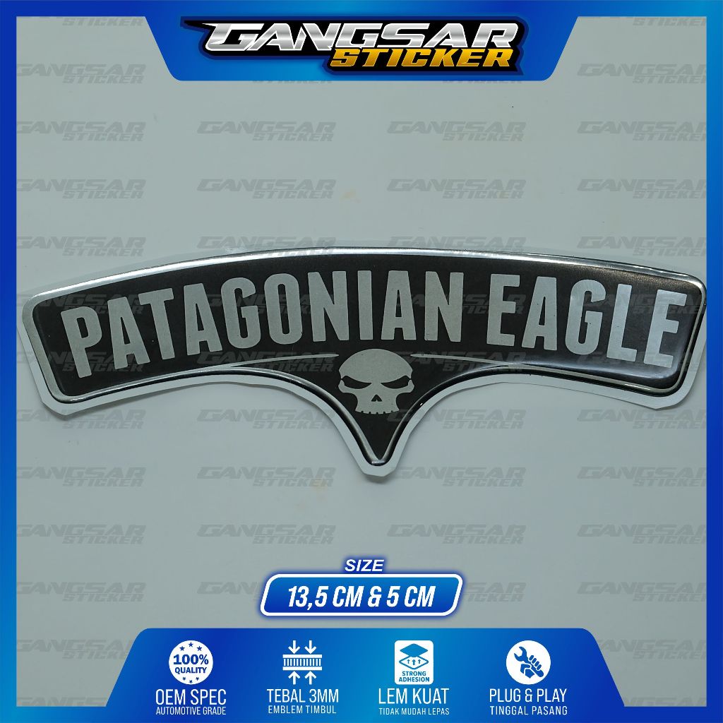 emblem timbul patagonian eagle benelli / emblem logo benelli patagonian eagle 250