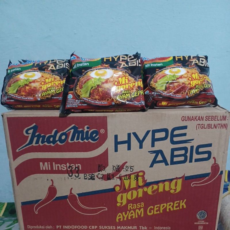 

Indomie goreng rasa ayam geprek paket 10 pcs termurah