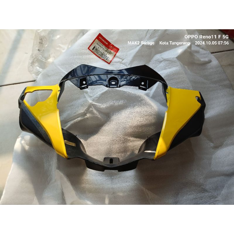 cover batok lampu depan Honda Supra x 125 Batman original AHM 53205 KVL N00pfy warna kuning