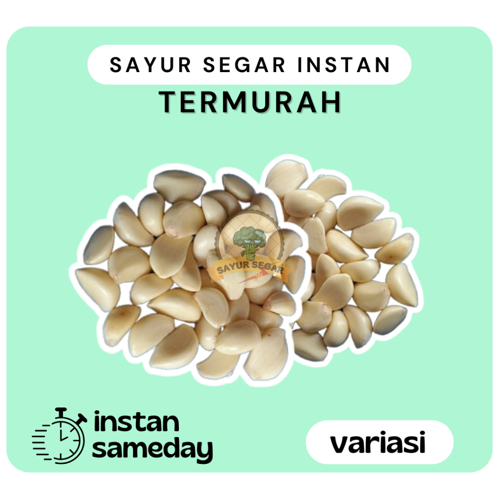 

Bawang Kating Kupas Bersih / Katting Kupas - Sayursegarinstan