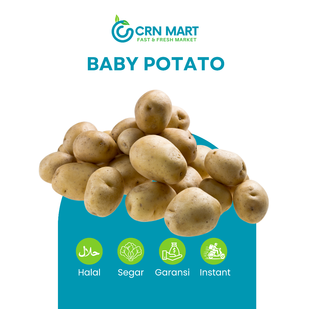 

CRN MART - Baby Potato Segar/Sayuran Segar/Baby Potato Fresh/Kentang Rendang Segar