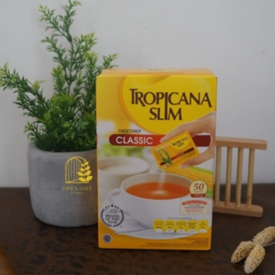 

Tropicana Slim Sweetener Classic Sugar 125gr - Isi 50 Sachet