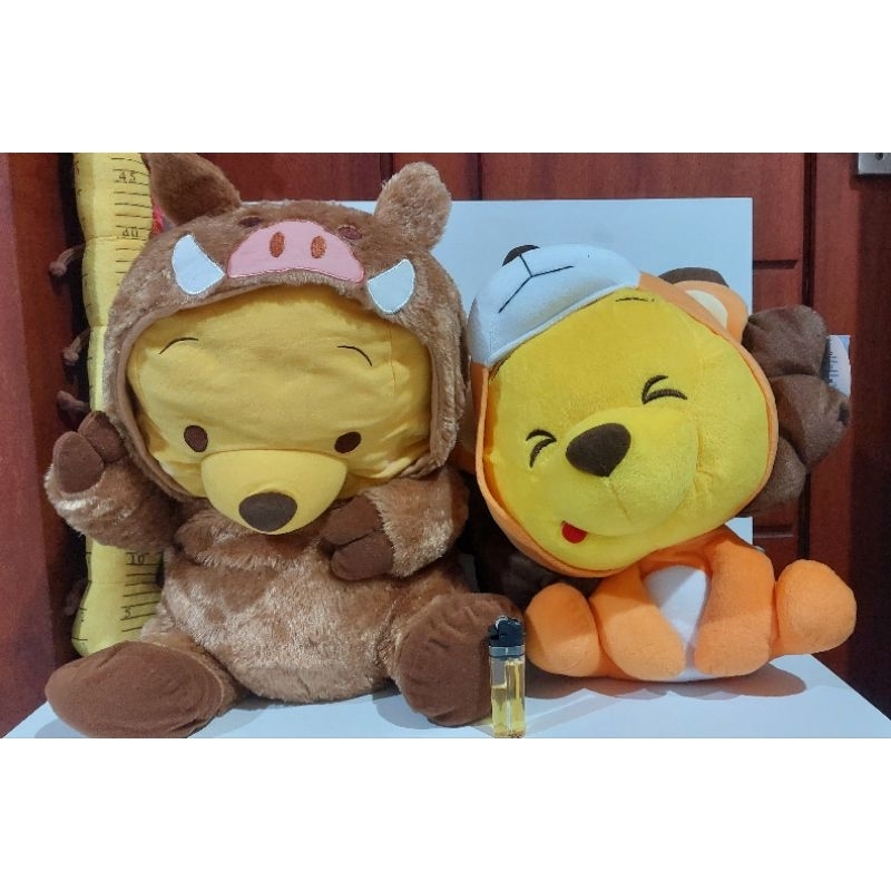 Boneka Winnie the Pooh Kostum babi hutan dan kostum singa