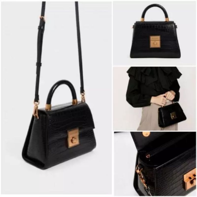 PRELOVED TAS CHARLES & KEITH CROCO ORIGINAL COUNTER