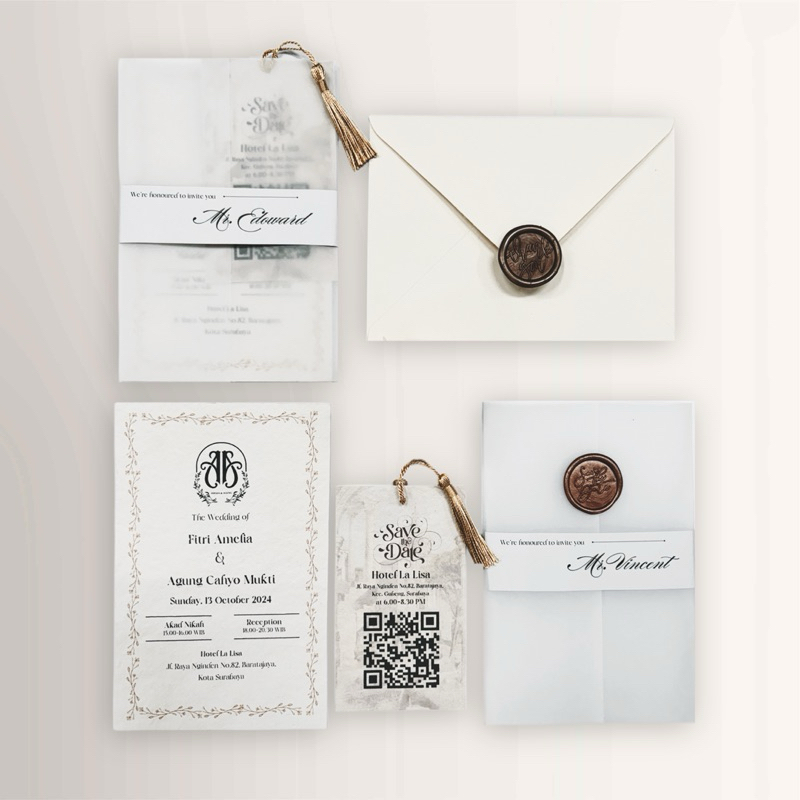 

Undangan Satuan Bahan Kertas Daur Ulang Vintage