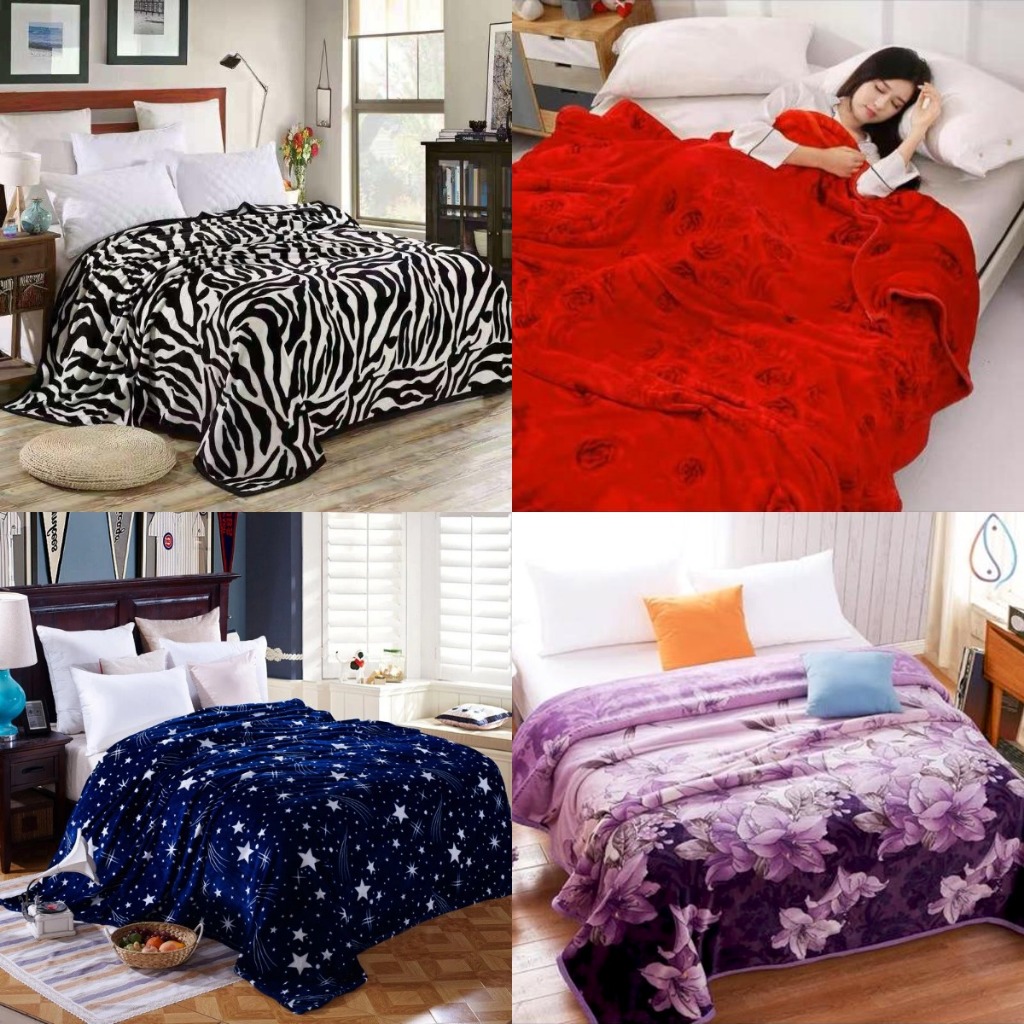 Selimut Dewasa Bahan Bulu Motif Dewasa Ukuran 200x230 Cm