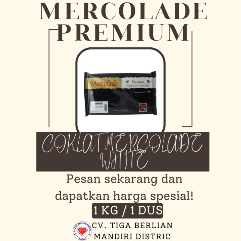 

COKLAT MERCOLATED WHITE 1KG / 12PCS / 1DUS