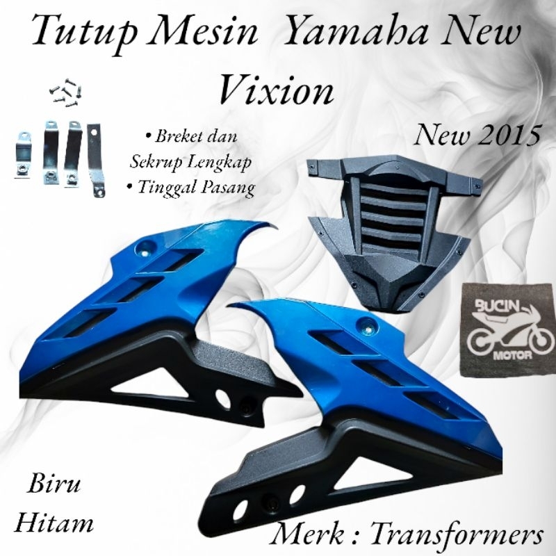 TUTUP MESIN YAMAHA NEW VIXION NEW COVER ENGINE LUMPUR TRANSFORMER VARIASI MOTOR